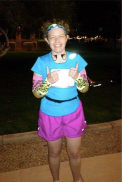 She's ready to go. Sunrise is still over an hour away. 