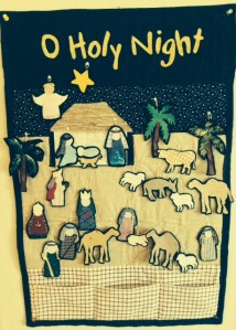 A quilt work of the heart my youngest daughter helped me make.