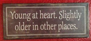 I don't think of myself as middle-aged, but in my second young-adulthood.