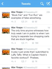 Abe also teaches first grade, so he has great material to work with.