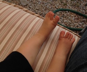 Tiny toes, big energy.